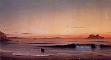 Martin Johnson Heade Canvas Paintings - Twilight, Singing Beach